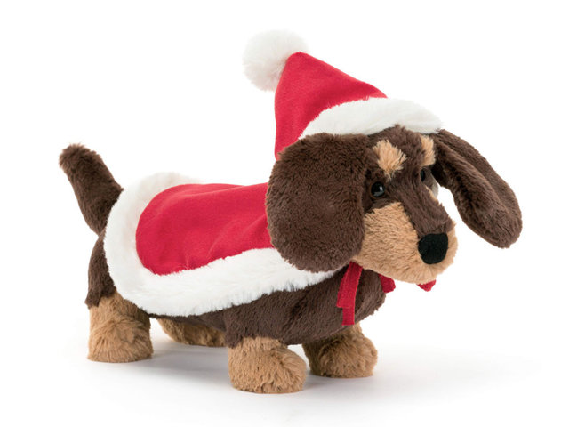 Teddy Bear n Doll - JellyCat Winter Warmer Otto Sausage Dog - TJ1203A1 Photo